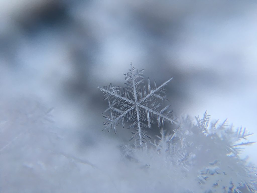 Closeup image of snowflake. National oceanic and atmospheric administration.