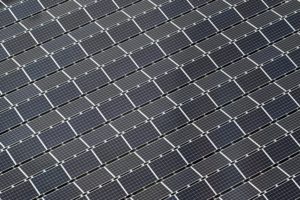 Image of solar panels from above. City of Meriden.