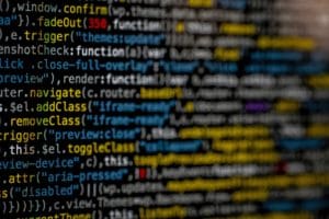 Image of computer screen showing code