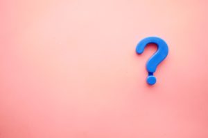 "A RFP" or "An RFP" Blue Question Mark on Pink Background