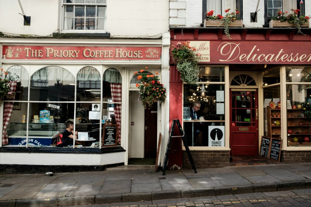 cafe and delicatessen facades businesses brochures capability statements